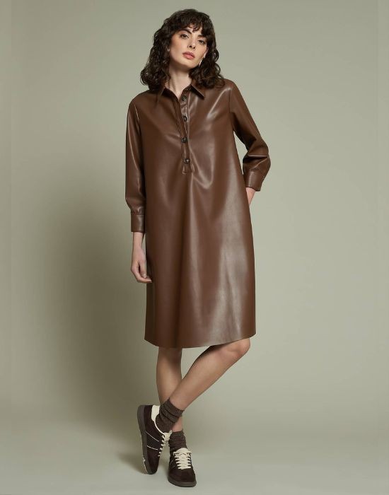 Picture of Faux leather dress