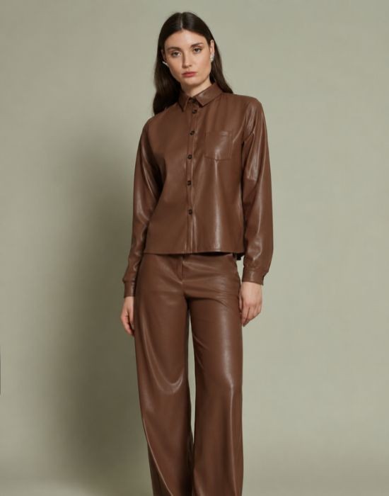 Εικόνα της Πουκάμισο faux leather