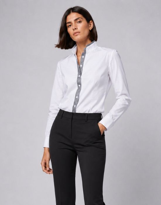 Picture of Contrast poplin shirt