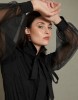 Εικόνα της Πουκάμισο βαμβακερό με οργάντζα